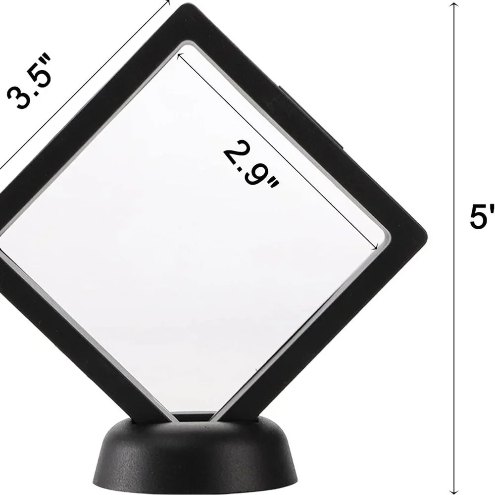 NWOT - Blinged Out Sunflower Brooch & 3D Floating Jewelry Display Case Combo - Picture 6 of 6